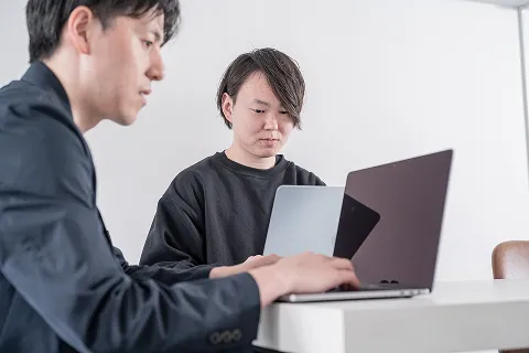 作業中の写真